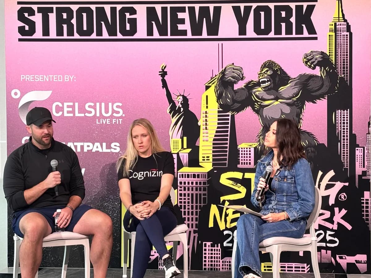 Expert panel discussion at the Cognizin fitness and wellness activation