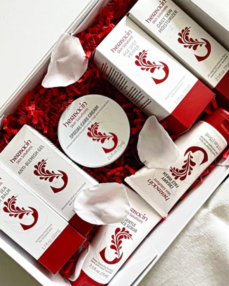 Herbacin Skin Solutions press and influencer gifting box