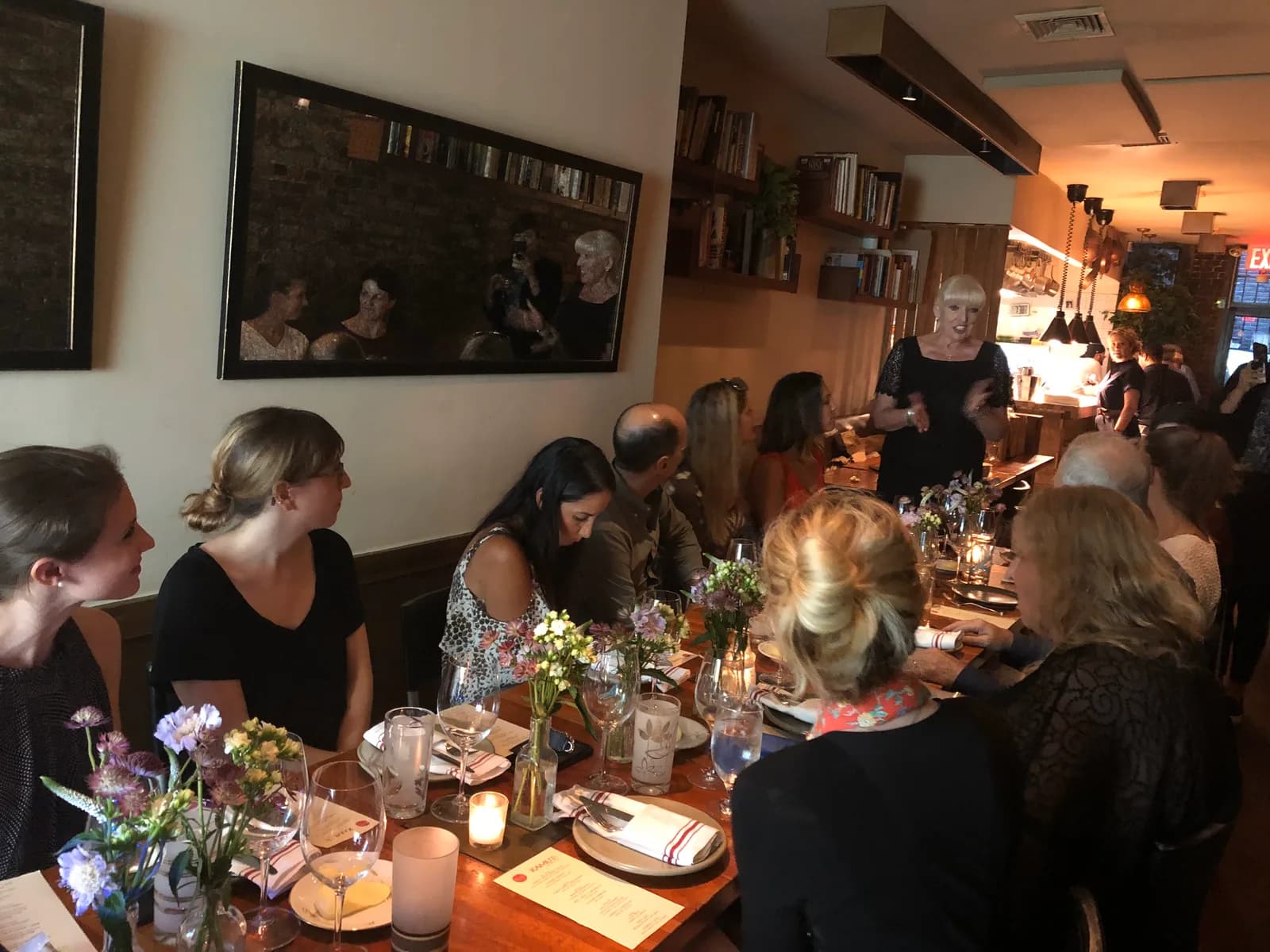Guests and hosts at the KAMUT® media dinner at Hearth restaurant