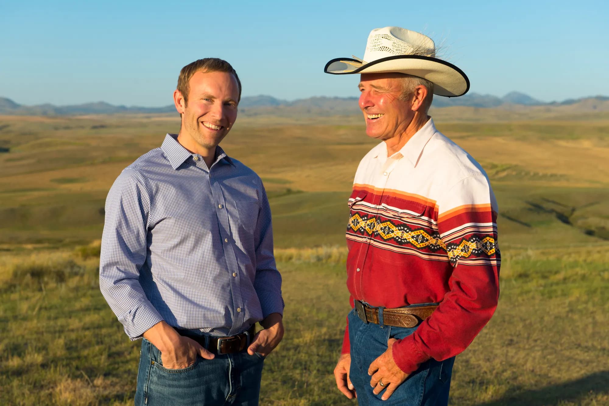 Bob Quinn passing the baton to his nephew Trevor Blyth, President of Kamut International
